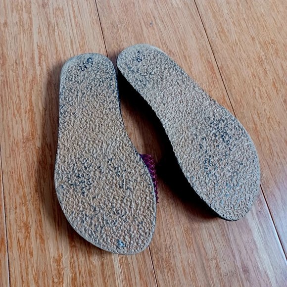 Leather sandals/slippers girl size 1 - Picture 2 of 4